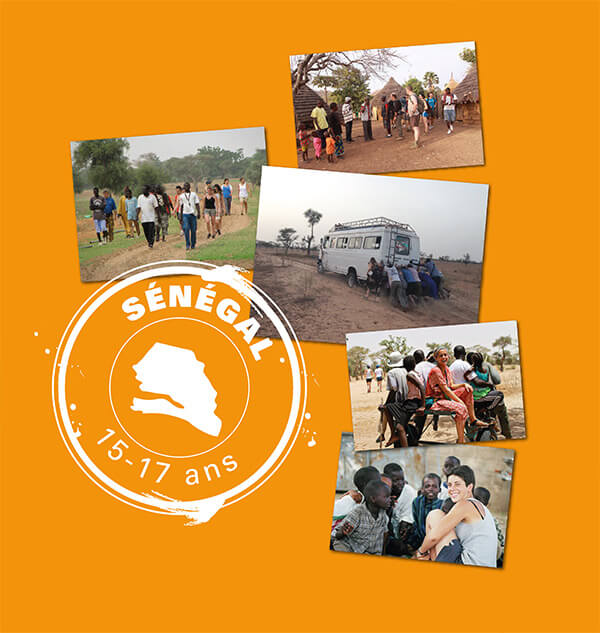 Voyage solidaire jeunes 15-17 ans Afrique Sénégal, tampon et photos du séjours